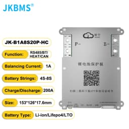 JKBMS JIKONG SMART BMS 4S 5S 6S 7S 8S 12V 24V BATTERY WITH 1A ACTIVE BALANCE HEAT FUNCTION ON SALE