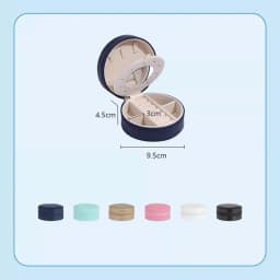 Multilayer jewelry box small stud earrings box ring receive box necklaces earrings jewelry box portable cassette jewelry mirrors