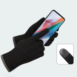 Solid Color Thin Cashmere Women Gloves Autumn Winter Touch Screen Mittens Ladies Keep Warm Windproof Cycling Driving Gloves