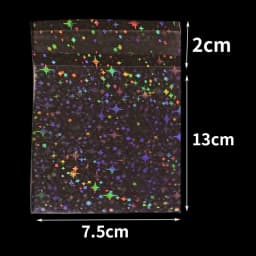 20/50pcs Clear Flash Star Self-adhesive Bags Holographic Laser Pouch for DIY Jewelry Package Badge Gift Sample Candy Plastic Bag