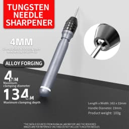 Tungsten Needle Holder Tungsten Electrode Sharpener Argon Arc Welding Tungsten Needle Grinding Clamp Max Diameter 4MM