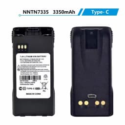 NNTN7335B Upgraded Li-ion Battery 3350mAh Support Type-C Charging For Motorolo XTS1000 XTS1500 XTS2000 XTS2500 Walkie Talkie