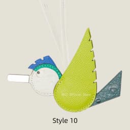 Crocodile & Lizard Skin Bird Charm Handmade Luxury Bag Charm Pendant For Birkin & Kelly Bag Unique Designer Handbag Accessory
