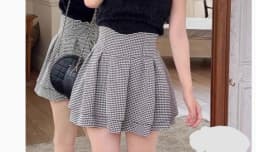 Popular Macaron Skirt Japanese Mine Series Spring and Autumn Women's Sweet Skirt Culottes Solid Color High Waist Short Skirts