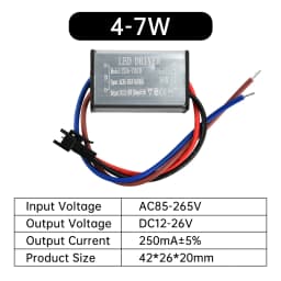AC85-265V 1-24W IP68 Waterproof LED Driver Aluminum Encapsulated Power Supply for Outdoor Lighting Fixtures Universal Voltage