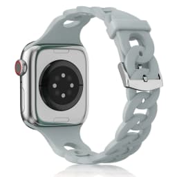 Silicone Strap for Apple Watch Band 44mm 40mm 45mm 41mm 42mm 38mm Accessories Gourmette Bracelet iWatch Series 12 6 5 4 3 SE 7