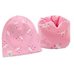 2024 New Cotton Children's Single-layer Hat Scarf 2-piece Set Spring Autumn Girls Hat Scarf Baby Boys Head Cover Kids Hat Set