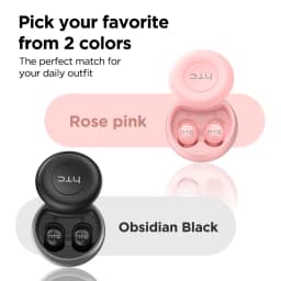 HTC NE91 Wireless Bluetooth Earbuds Noise Cancelling Headphones for Office Nap Work Break Comfortable Lightweight Sleep Earbuds