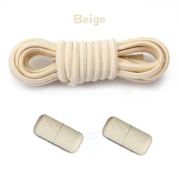1Pair Round Elastic Laces No Tie Shoelaces Metal Capsule Buckle Shoelace Without Ties Sneakers Basketball Laces Shoe Accessories