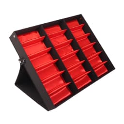 5/18 Grids Flip Eyeglass Display Box Showcase Sunglasses Case Storage Organizer For Women Men