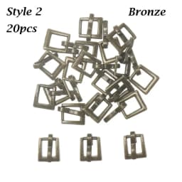 20PCS 4mm Mini Ultra-small Tri-glide Belt Buckle for Doll Bag Buckles DIY Stuffed Doll Buckle Shoes Clothes Sewing Accessories