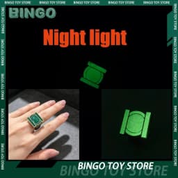 Hot Luminescent Effect Green Lantern Ring Cosplay High Quality Metal Ring For Men Metal Finger Jewelry Accessories