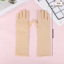 Sunscreen Stretch Women Anti UV Mid-long Breathable Glove For Spring Summer Thin Gloves