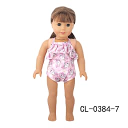 Sling Swimsuit Flower Rianbow Pony Iron Tower Bikini Swimsuit For 43cm Baby New Born&American 18 Inch,OG Girl Doll Accessories