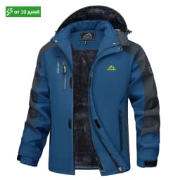 MAGCOMSEN Men's Ski Jacket Winter Warm Wool Parka Warm Thick Coat Windproof Rainproof Snowproof Hiking Men's Snowboard Jacket