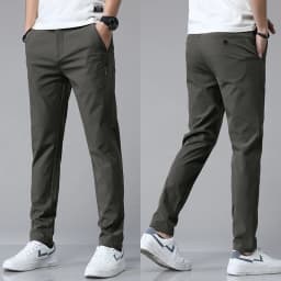 5 Colors Spring Summer Ultra-thin Men's Stretch Slim Straight Casual Pants High Quality Fashion Breathable Golf Sports Trousers