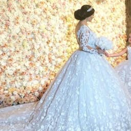 Customized Tulle With Long Sleeves White Mother Daughter Wedding Dress 2026 Ball Gown Floor Length Sweep Train Bridal Gown