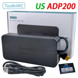 ToolkitRC ADP200 V2 Power Adapter 200W DC 19.5V 10.3A XT60 Output Model Toy Car Accessories Suitable For Charger M6D M8P M7 M9