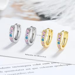 New 925 Sterling Silver Earrings Multiple Zircon for Women's Wedding Engagement Fine Fashion Jewelry Accessories Party Gift