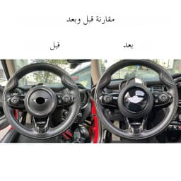 Car Steering Wheel Center Decorative Sticker Cover For MINI ONE Cooper S JCW F54 F55 F56 F57 F60 Countryman Decal Accessories