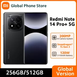 New Xiaomi Redmi Note 14 Pro Plus 5G Smartphone Global Version 200MP Camera Snapdragon 7s Gen 3 6.67" AMOLED Display US Charger