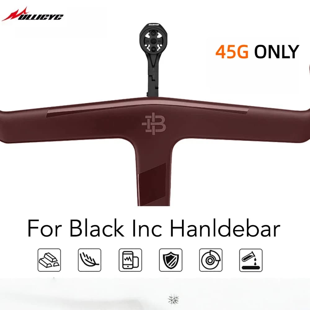 ULLICYC Computer Moumt For Black Inc Aero Integrated Handlebar Compatible With GPS Garmin Bryton Wahoo Aluminum Alloy