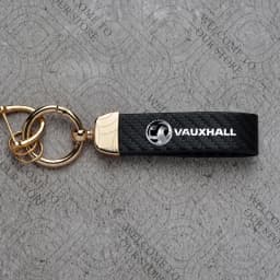 For Vauxhall Logo Meriva Vectra VXR Astra Insignia GTC Vivaro Junior Car Carbon Fiber Leather Car KeyChain Custom Key Rings Gift