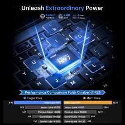 LENO 2025 NEW 14.1 inch Portable Laptop Intel N97 32GB 2TB Windows 11 Gaming Computer PC Gamer office Notebook 1920*1080 HD