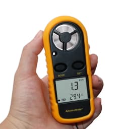 Naughty Bird Digital Anemometer 0-30m/s Wind Speed Meter -10 ~ 45C Temperature Tester Anemometro with LCD Backlight Display