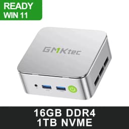 GMKtec G10 Mini PC AMD Ryzen 5 3500U DDR4 RAM 64GB Support Dual M.2 NVMe SSD 16TB Triple Display 8K HDMI DP Type-C WiFi5 BT5.0