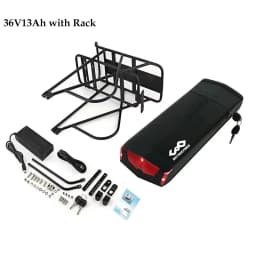 36V 21AH Rear Rack Ebike Battery 36V 15AH Lithium Batteria 18650 48V 14Ah for Electric Bicycle 250W 350W 500W 750W 1000W