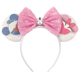 Cartoon Cute Mouse Ears 25th Anniversary Commemoration DIY Mouse Ears Magic Cruise Sparkle Bow DIY Headwear Adults Hairbands
