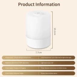 Rechargeable Led Night Light with Remote Control Timing Dimmable Table Lamp Baby Nursery Bedside Sleeping Reading Touch Switch