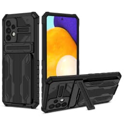 Card Slot Armor Case For Samsung Galaxy S26 S25 Edge S24 S23 S22 S21 S20 FE Plus Ultra A52 A53 A54 A55 A56 Anti Shock Cover Case