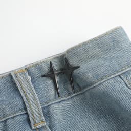1 Pair Adjustable Trousers Waist Buckles for Jeans Pants Skirts Waist Tightener Snap Button Adjuster Pants Pin Retractable Clips