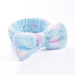 Stripe Polka Dots Leopard Coral Fleece Soft Headband Cross Top Knot Hairband Women Girls Wash Face Spa Headwear Hair Accessories