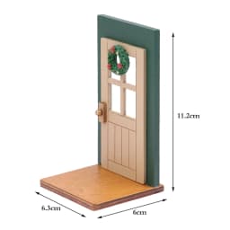 1/12 Scale Dollhouse Miniature 6 Panel Interior Wooden Door Frame DIY Plain Embryo Material Furniture Doll House Accessories