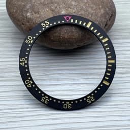 38mm*30.5mm Steel Watch Bezel Insert Ring C3 Green Luminous Fits Seiko SPB185 SPB187 Watch Cases Bezel Watch Replacement Parts