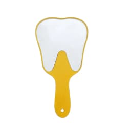 1PC Dental Mouth Mirror Tooth Shaped Mirror Handheld Unbreakable Plastic Makeup Mirror Dental Accessories Dentist Gift