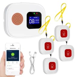 Tuya SOS WiFi Wireless Caregiver Pager Call Button System Emergency Alert Button For Seniors Patient Disabled Elderly Indoor