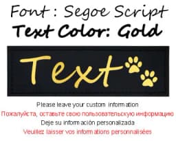 2 PCS Dog Tag Patches Personalized ID Name Custom Labels K9 Harness Collar Sticker Custom Pet Supplies