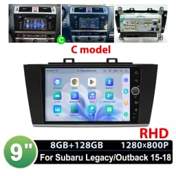 JOYING 9" Android Car Stereo for Subaru Legacy Outback 2015-2018 Wireless CarPlay Android Auto GPS OEM Camera Harman Kardon