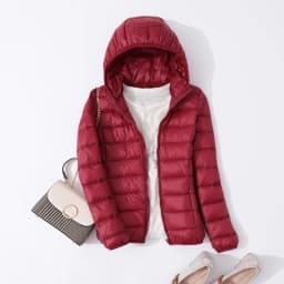 Winter Women 90% Ultra Light Down Jacket White Duck Down Hooded Jacket Long Sleeve Warm Coat Parka Female Solid Portable Outwear