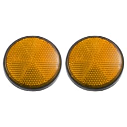 Motoforti 2-8 Pcs Round Stick-on Safety Spoke Reflective Self Adhesive Reflector for Motorcycle Bicycle Bike 56mm Diameter