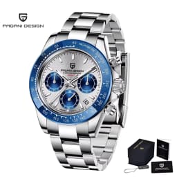 Original New PAGANI DESIGN PD-1664 / PD-1644 Japan VK63 Movt Quartz Wristwatches Sapphire Waterproof Chronograph Reloj Hombre