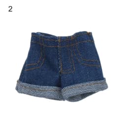 Multi Style Denim 11.5"Jeans Bottoms Shorts For Doll Clothes Outfits Short Pants For Blythe 1/6 Dolls Accessories