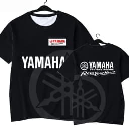 2026 Summer Yamaha Trendy Printed Short Sleeves for Men Women, Fashion, Leisure, Personalized Motorcycle Riding Clothes