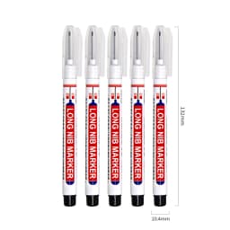 1PC Long Nib Marker Construction Pen For Metal Oil Waterproof Thin Head Wood Craft Pen Extended 20mm Long Head Deep Hole Marker