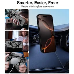 Magnetic Airplane Snow Mountain Case For iPhone 16 17 18 Pro Max Coque iPhone 16e 15 14 13 Pro Max Magnetic For Magsafe Cover
