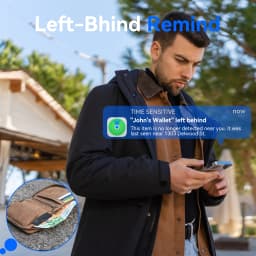 New Wireless Charging Tracking Location Wallet Tracker Card Waterproof GPS Locator Work with Apple Find My App Bluetooth Tracker